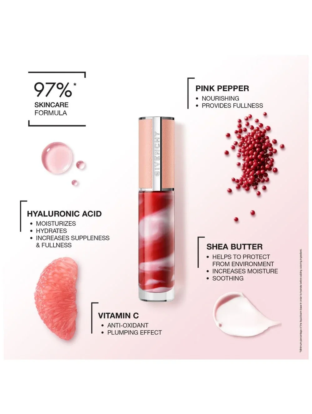 Givenchy Rose Perfecto Liquid Lip Balm 109 Universal Nude NWT Authentic
